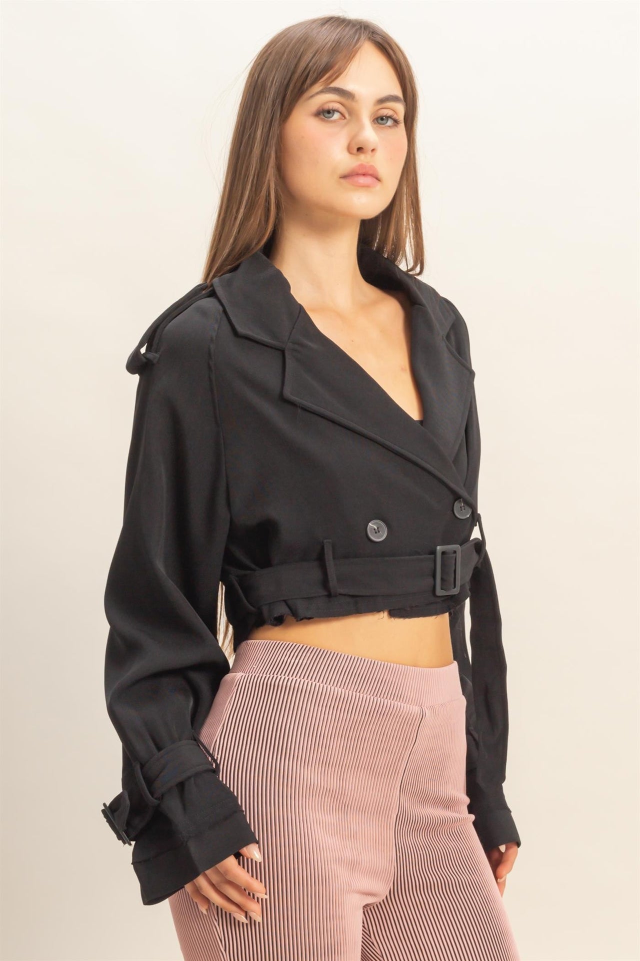 Cropped Trench Coat