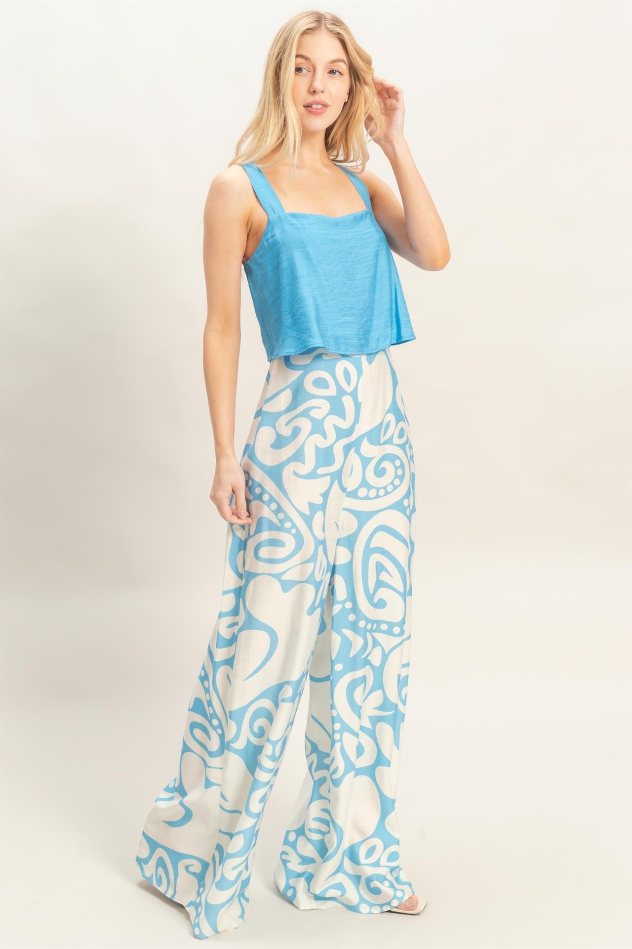 Strapless Print Jumpsuit