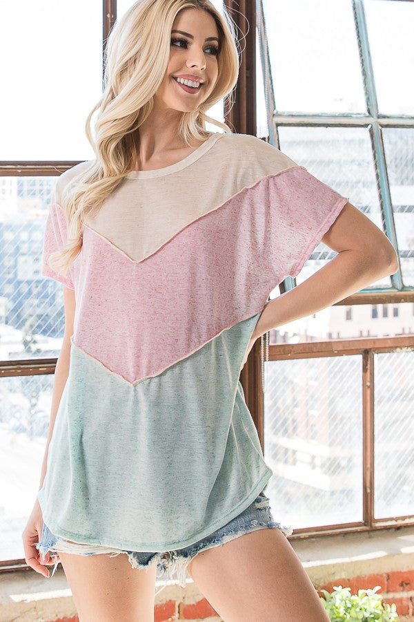 Color-block Top
