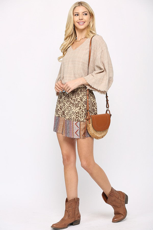 Woven Prints Mixed Shorts (Dark)