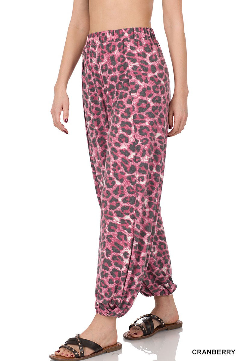 Leopard Split Side Pants