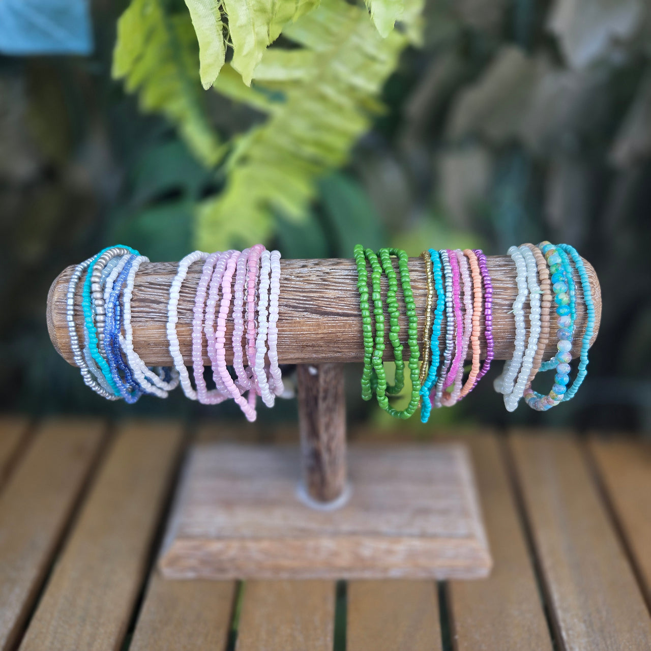 Confetti Beaded Strands Stretch Bracelets