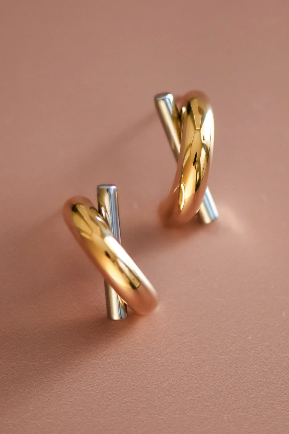 Two Tone Twist Style Studs