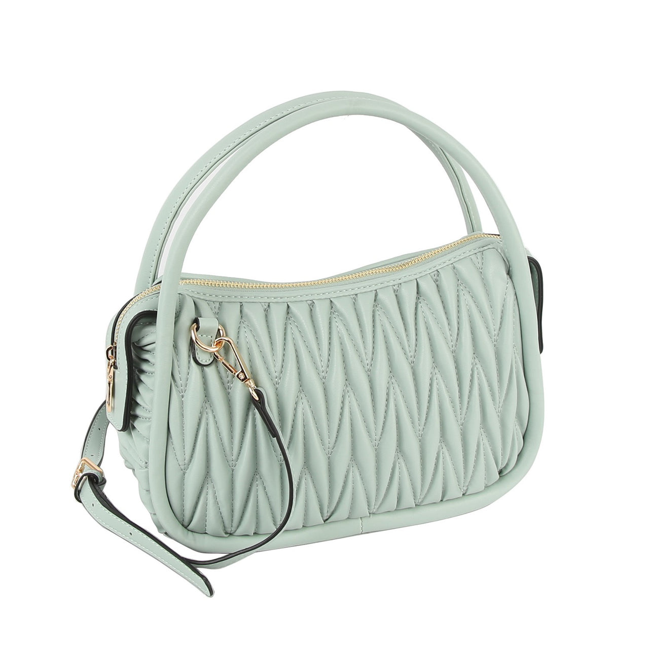 Quilted Matelassé Handbag/Crossbody