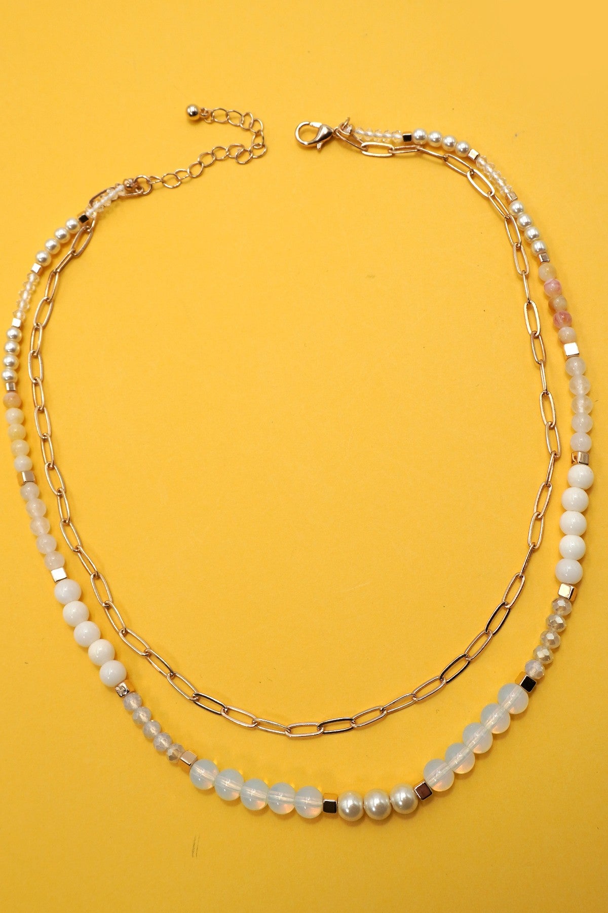 Double Layer Beaded Necklace