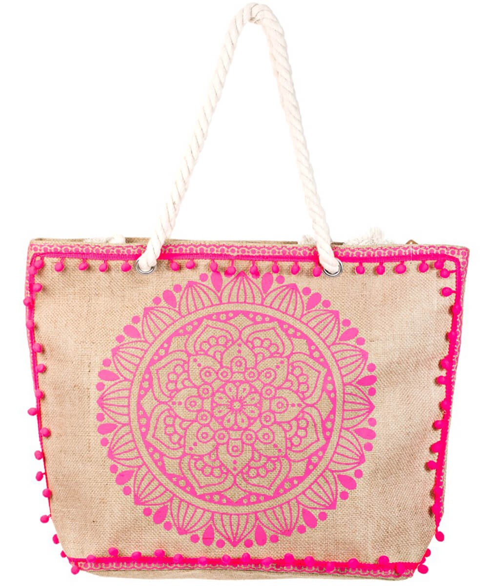 Boho Floral Tote Bag