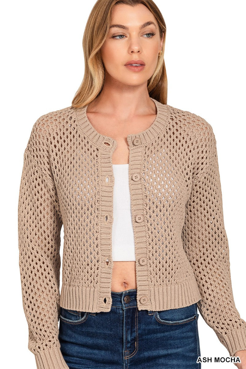 Crochet Cardigan Sweater